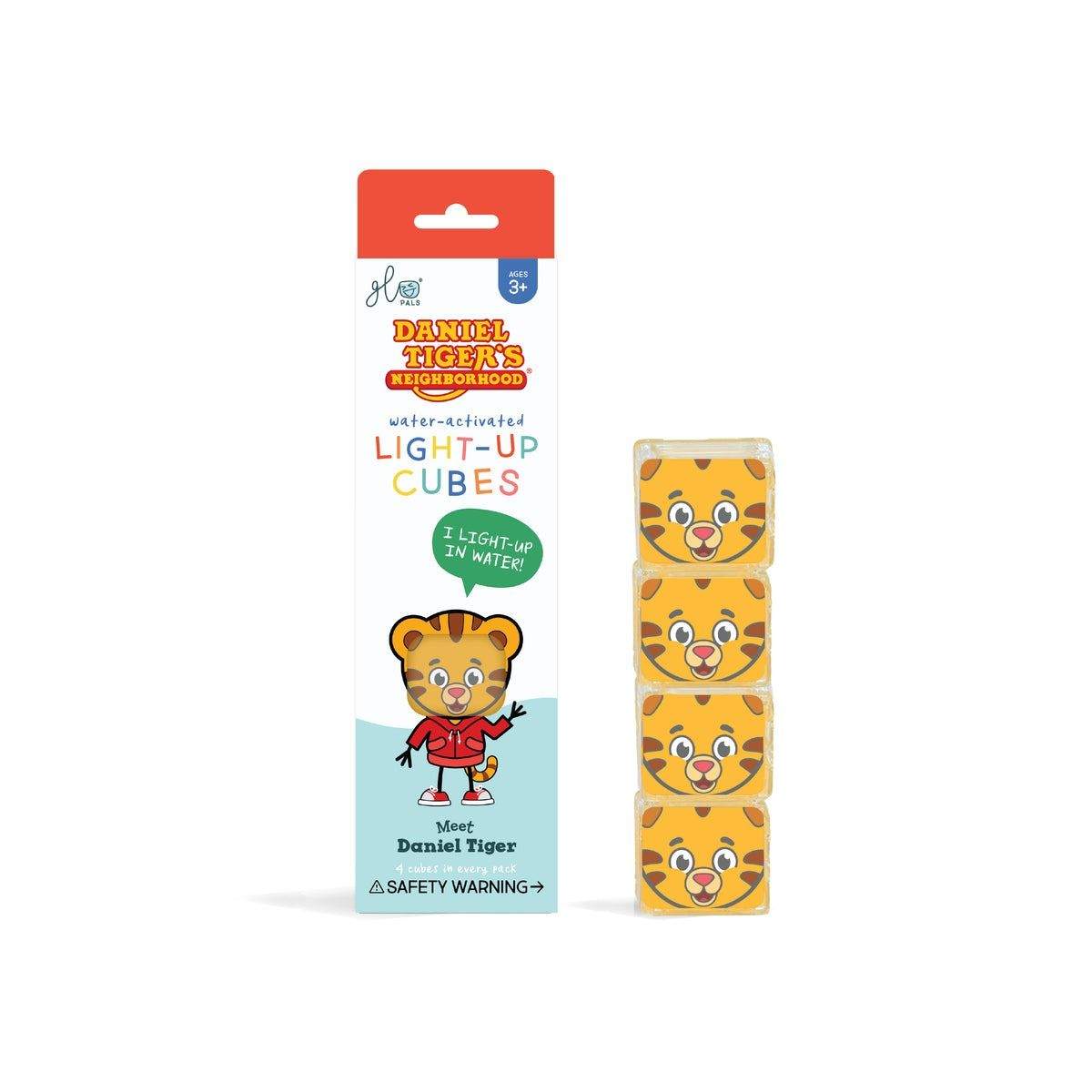 Leuchtende Badewürfel 4 Stück Daniel Tiger