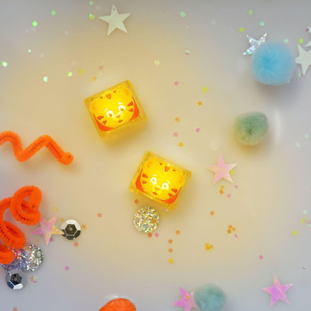 Leuchtende Badewürfel 4 Stück Daniel Tiger