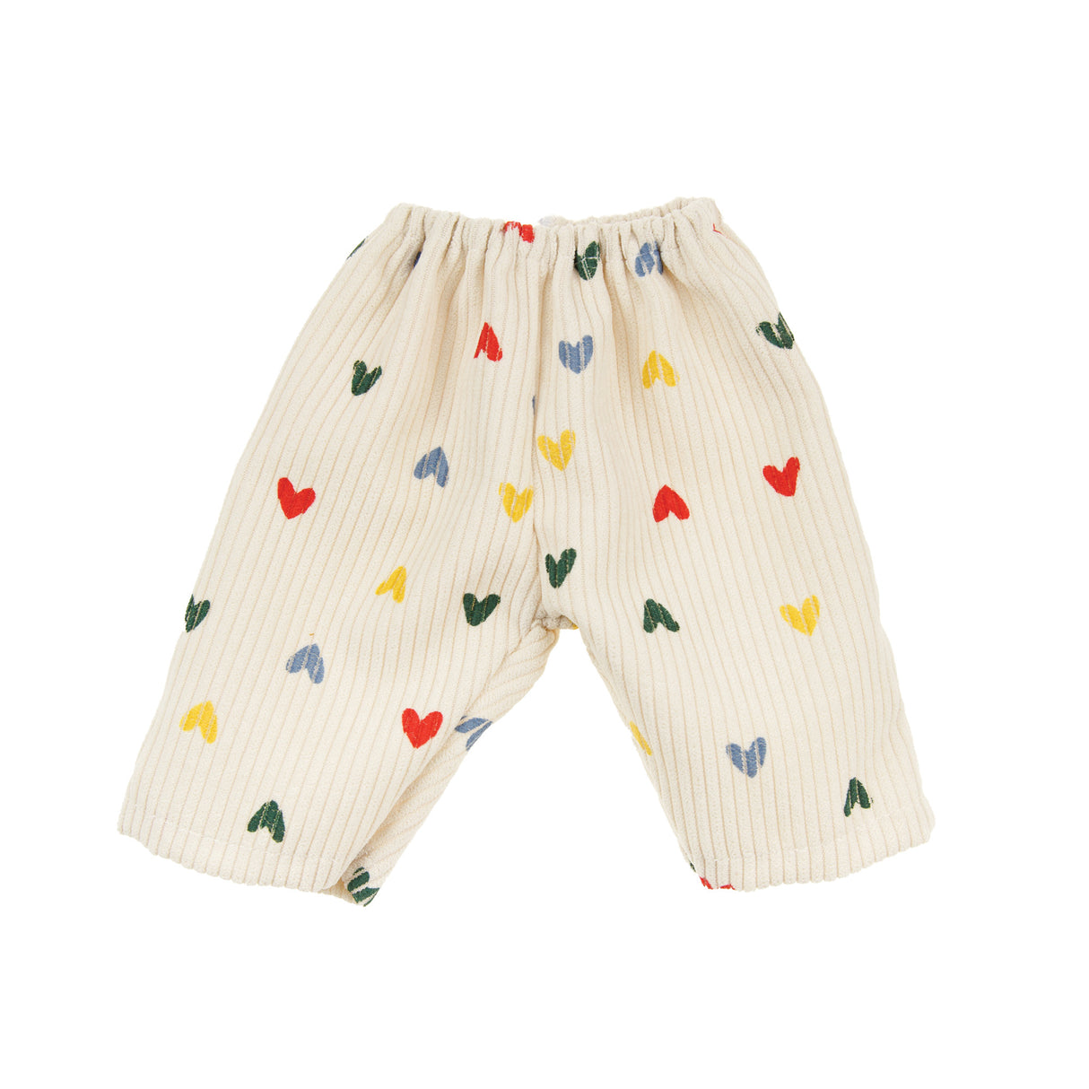 Puppen Cordhose Hertz Konfetti mit T- Shirt & Nickituch 28-35cm