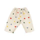 Puppen Cordhose Hertz Konfetti mit T- Shirt & Nickituch 28-35cm