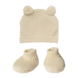 Puppen-Strickset mit Bommelmütze
