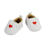 Puppen-Slipper mit Herz Gr. 30-34