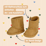 Puppen-Stiefel in Wildleder-Optik 30-34