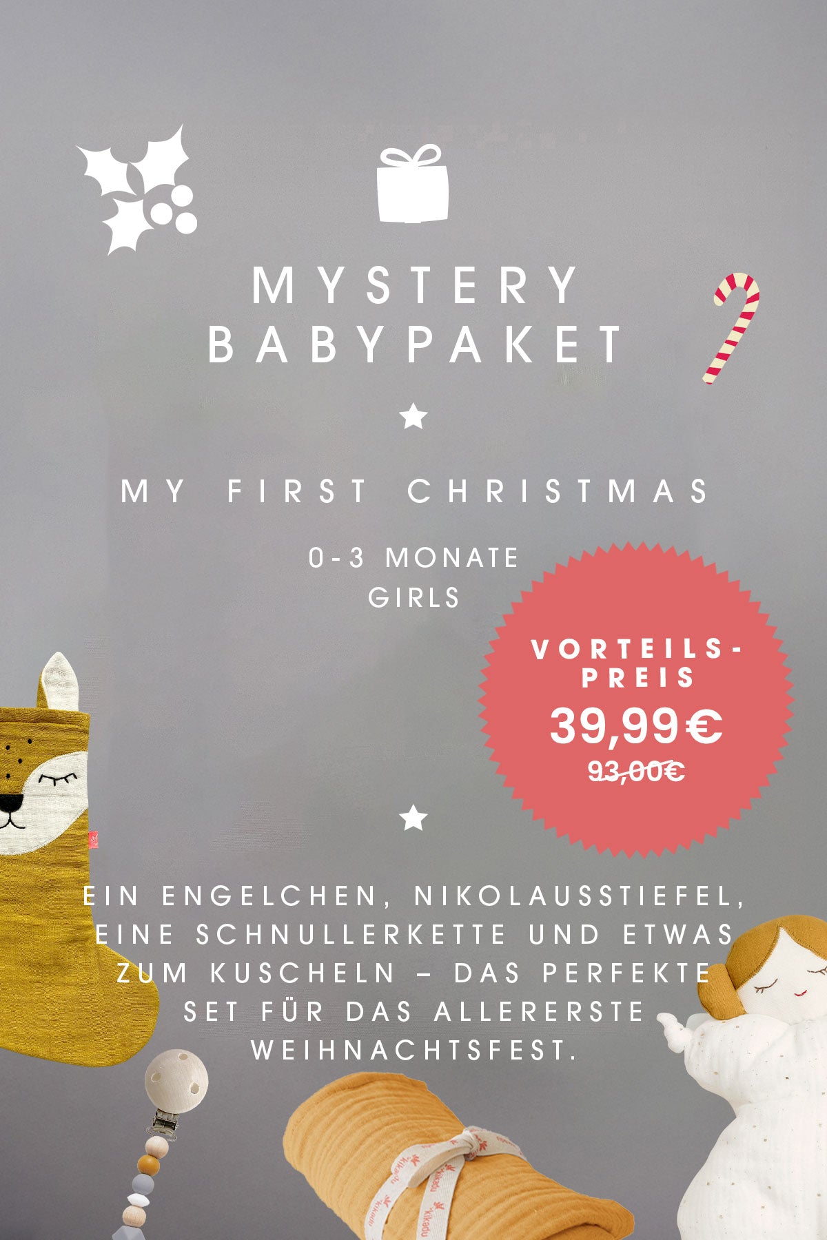 Mystery Baby-Paket my first xmas 0-3 Monate/ Girl