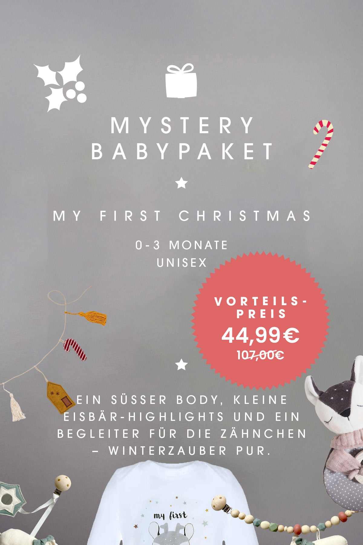 Mystery Baby-Paket my first xmas 0-3 Monate/ Unisex