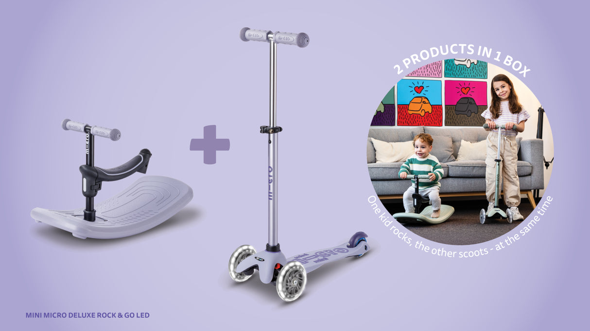 Mini Micro Deluxe Rock & Go LED - lavendel