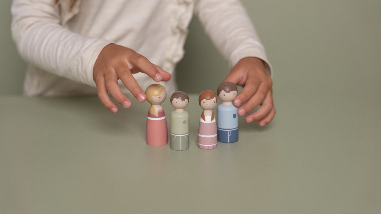 Puppenhaus - Erweiterungsset Familie Rosa