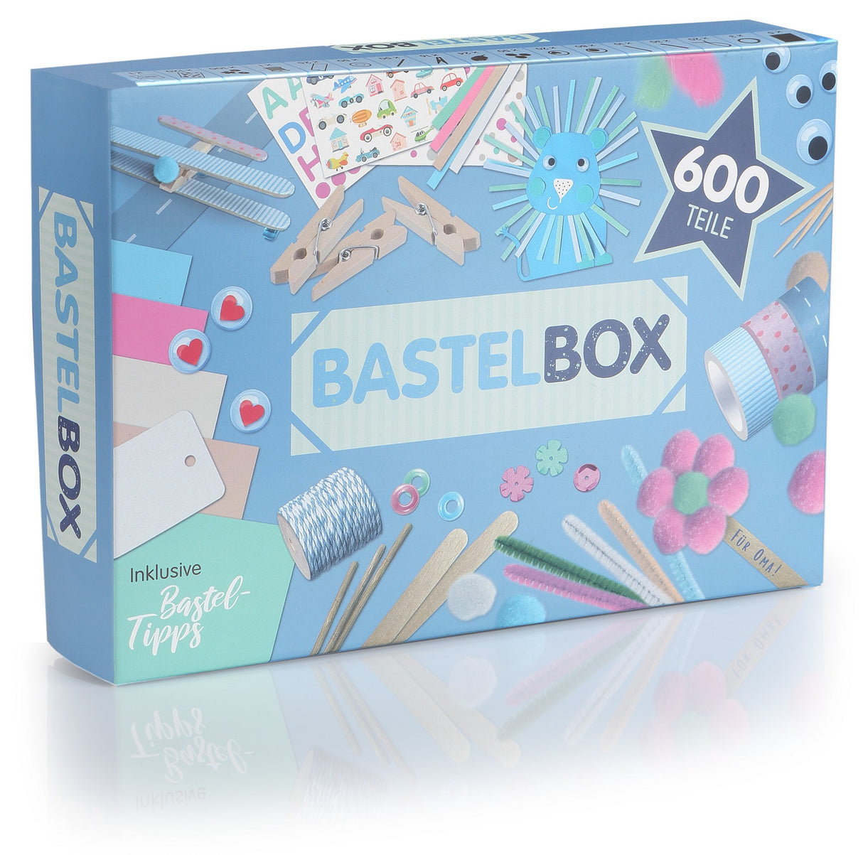 Bastelbox Set 600 Teile/ Blue Sky - korbmayer. ganz besonders. für kinder.