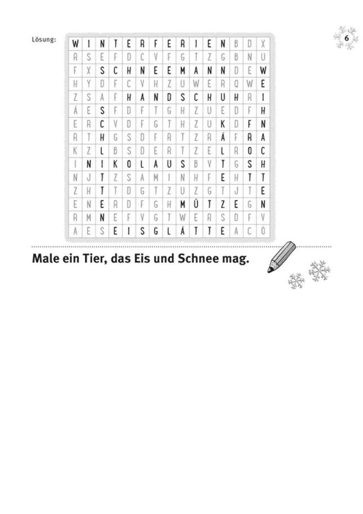 Mein dick Winter-Rätselblock