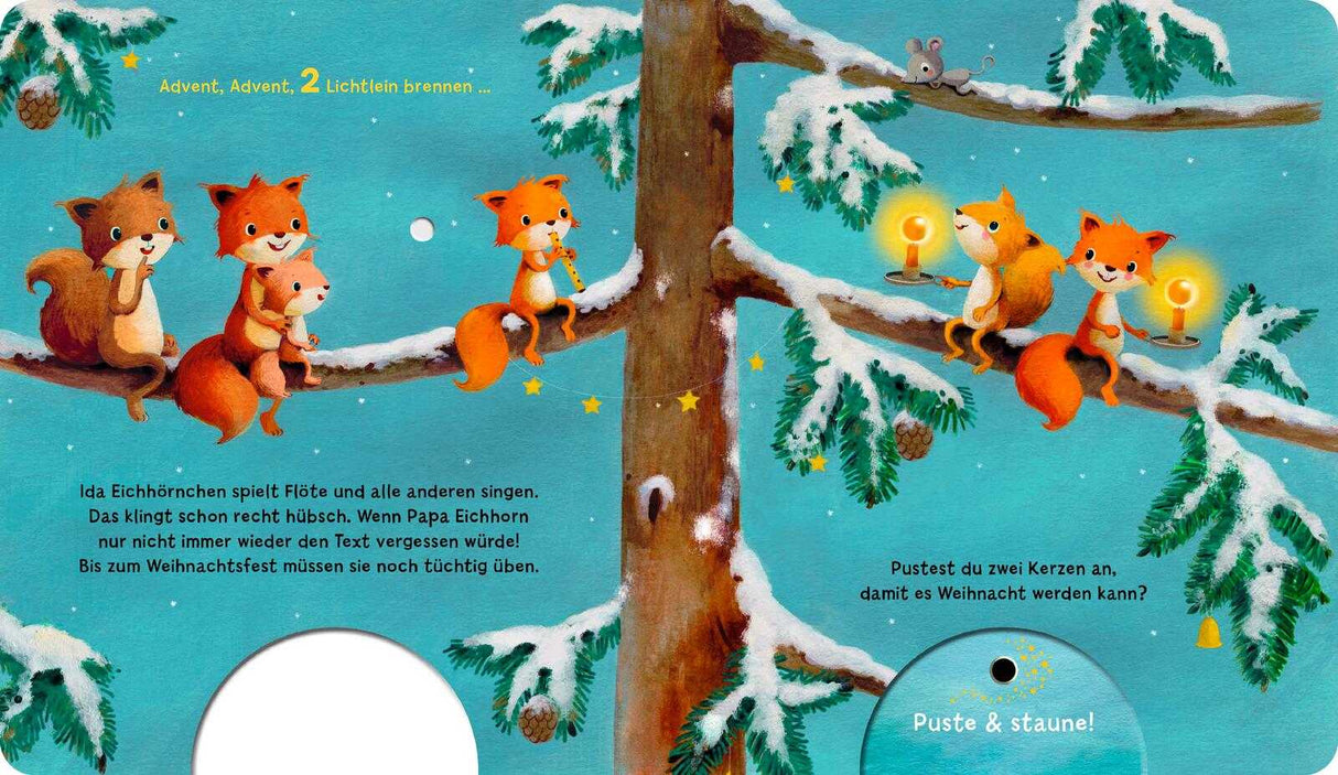 Mein Puste-Licht-Buch: Advent