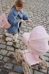 Puppenwagen/ Powder Pink Check