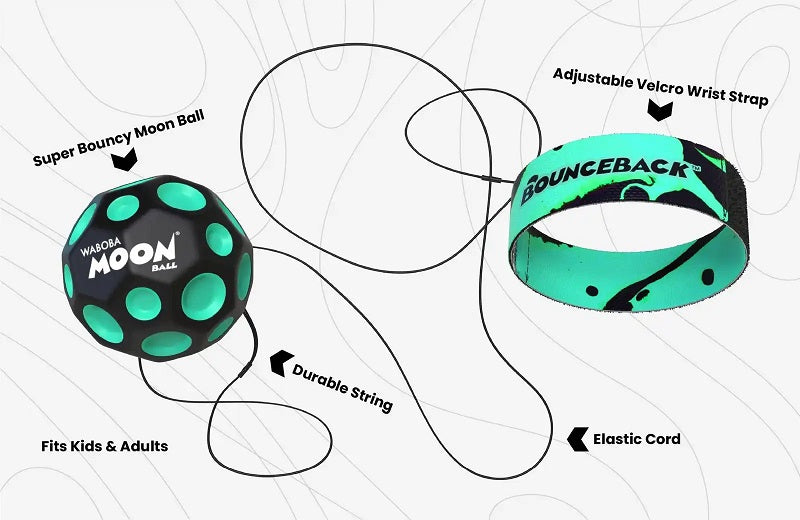 Bounceback Moonball an der Schnur