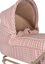 Puppenwagen/ Powder Pink Check