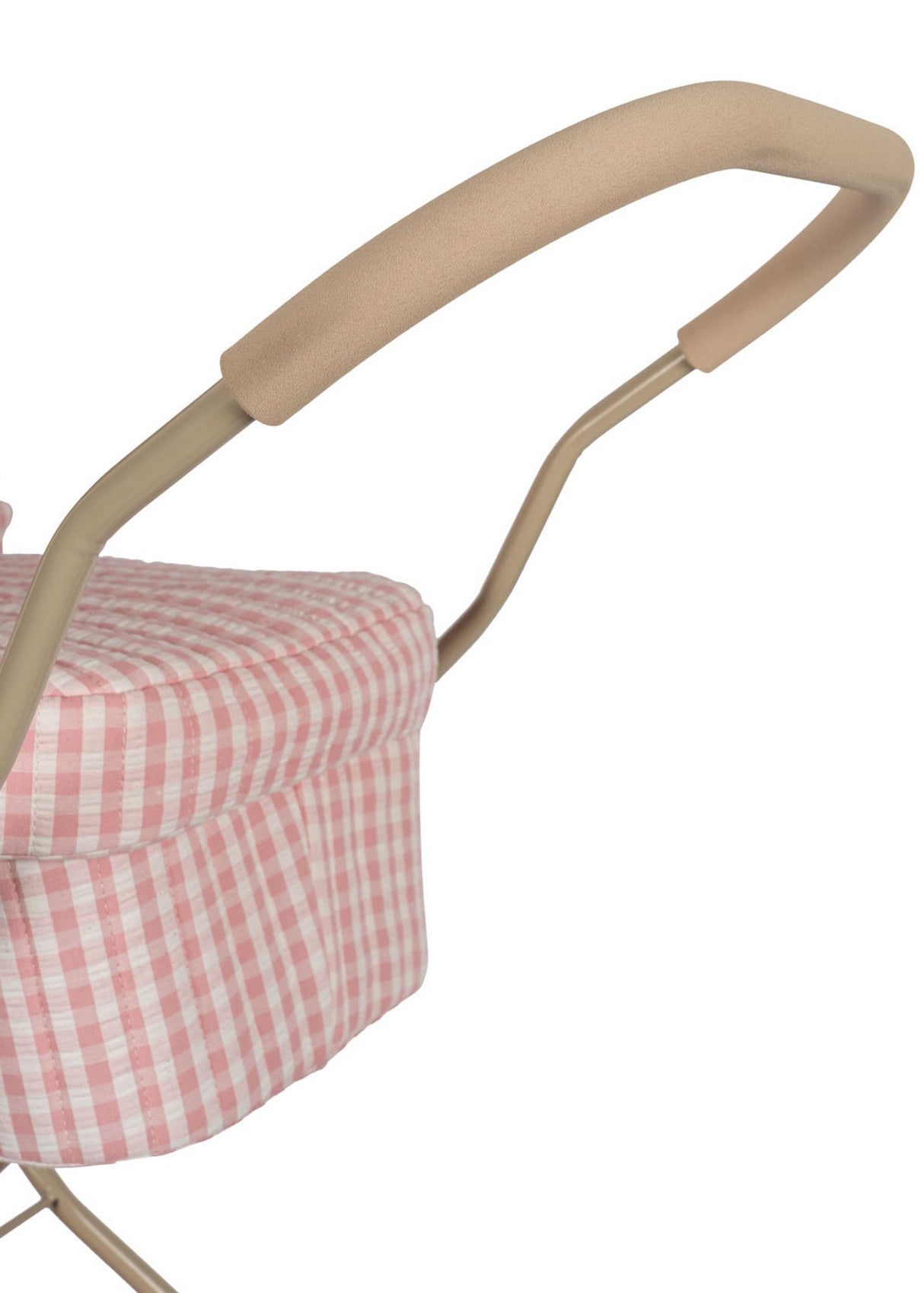 Puppenwagen/ Powder Pink Check