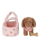 Plüschhund Jackie in Tasche