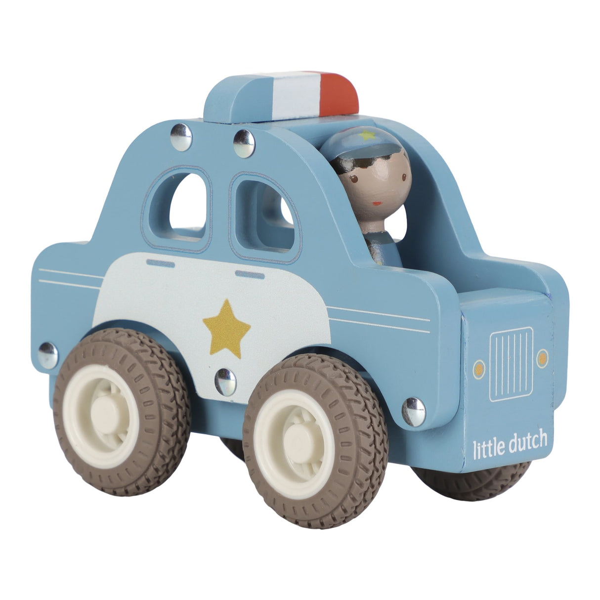 Holz- Polizeiauto
