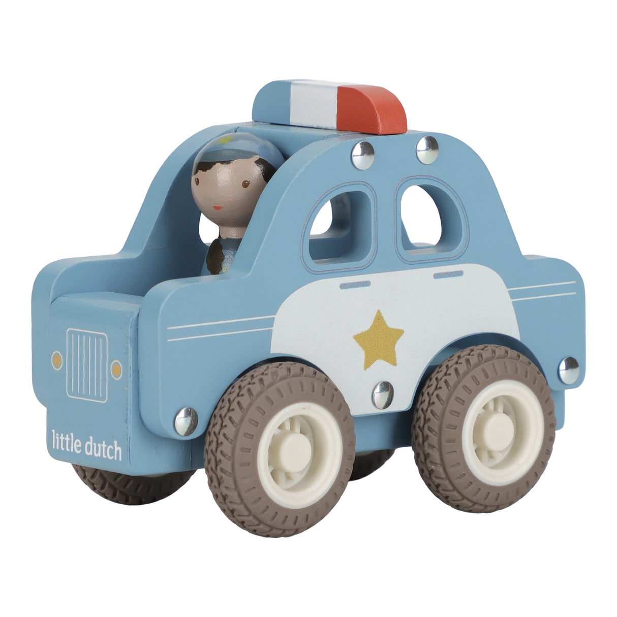 Holz- Polizeiauto