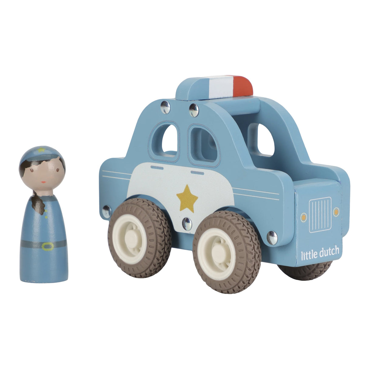 Holz- Polizeiauto