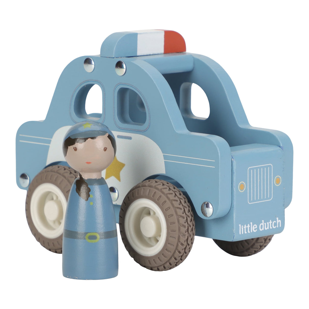 Holz- Polizeiauto
