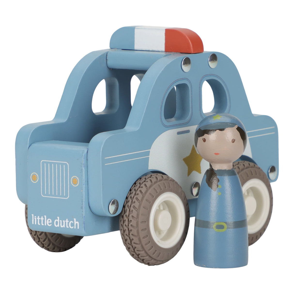 Holz- Polizeiauto