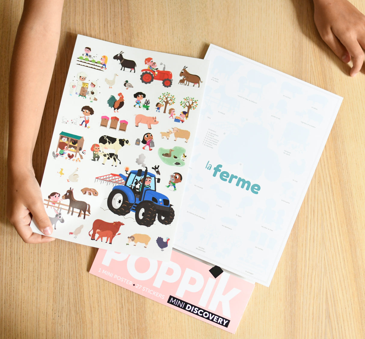 Poppik Stickerposter - Mini Discovery Bauernhof - korbmayer. ganz besonders. für kinder.