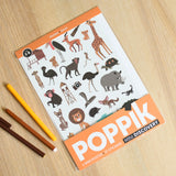 Poppik Stickerposter - Mini Discovery Savanne - korbmayer. ganz besonders. für kinder.