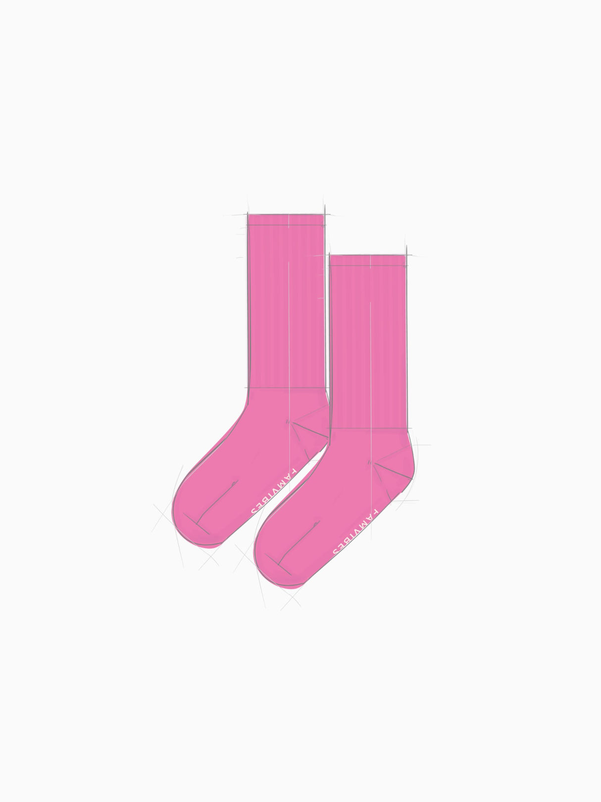 SLOUCHY Socken pink Kids 3-4 Jahre