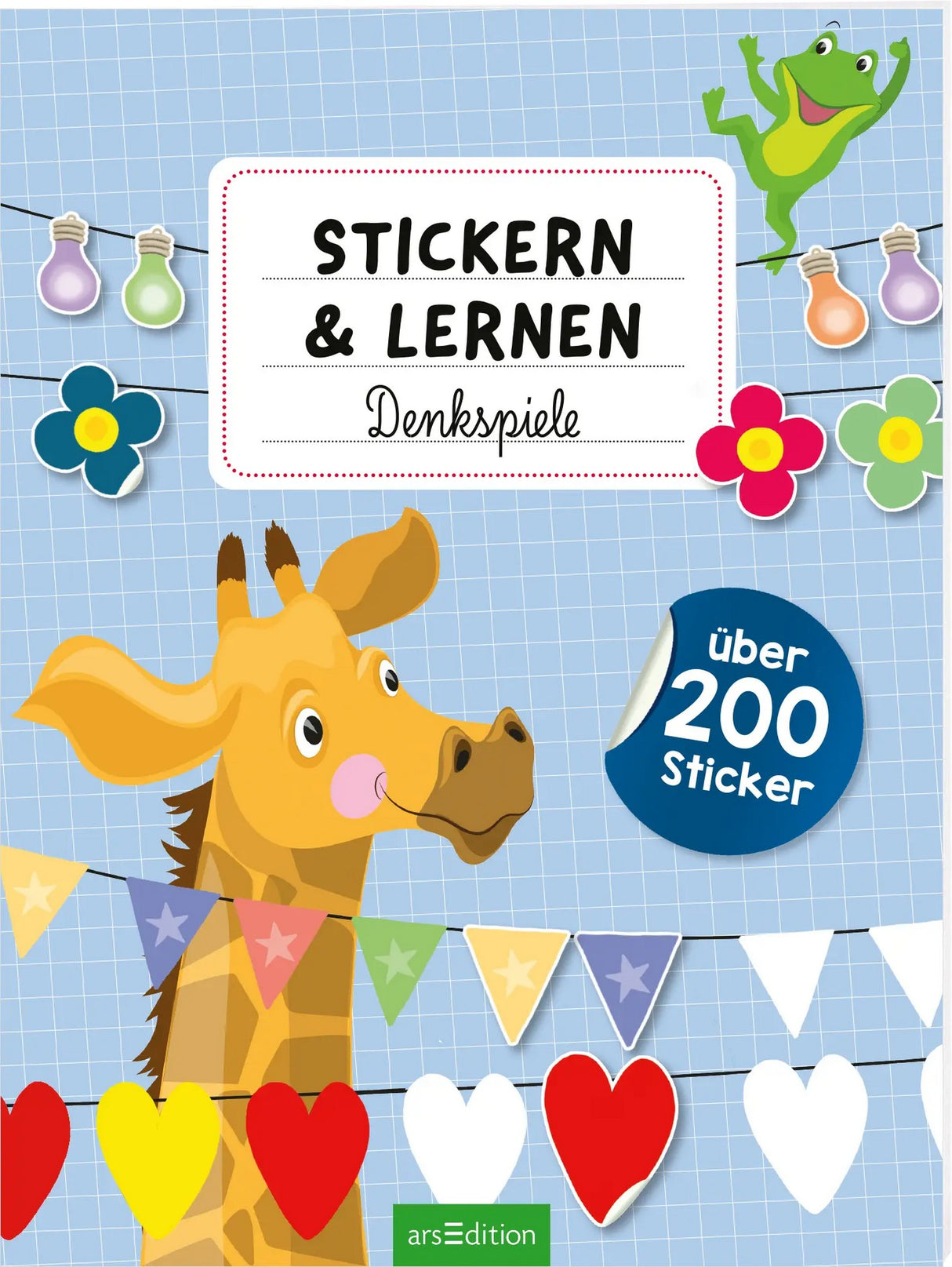 Stickern und Lernen: DenkspieleArs EditionStickern und Lernenkorbmayer. ganz besonders. für kinder.