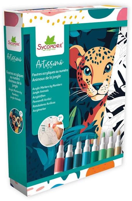 Artissimo Acrylmarker nach Zahlen – Dschungel