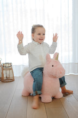 Hüpf-Tier Einhorn pink