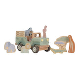 Holz-Safariauto mit Tieren