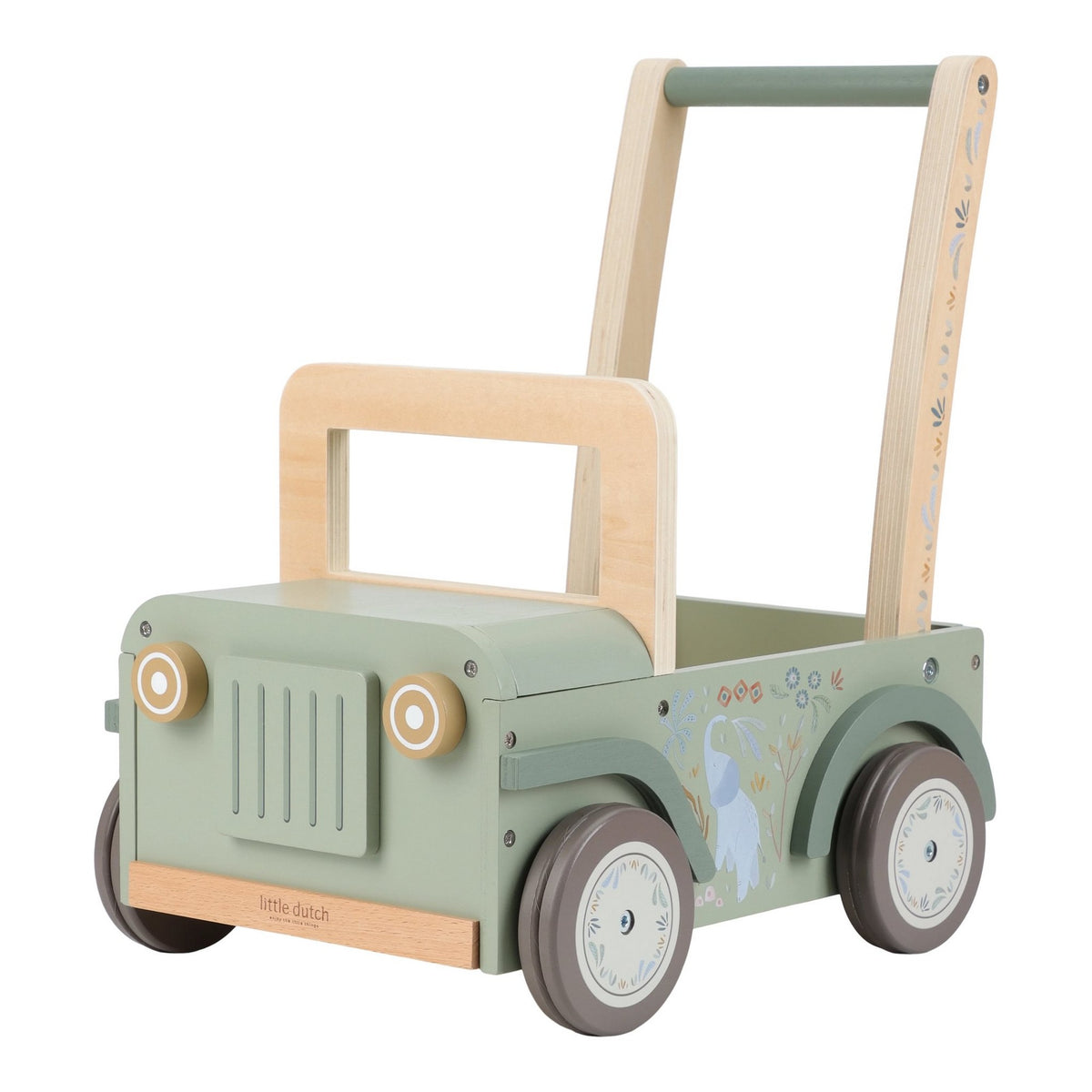 Holz-Schubkarre Safari/ Grün